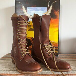 Abilene Men's Brown Packer Cowhide Boot Men's size 9D